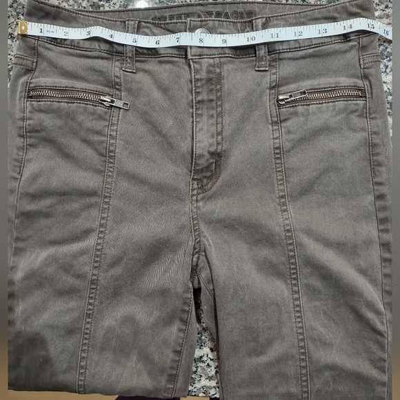 Women's Pre-Loved American Eagle Gray Hi Rise Jegging Size 8 - Picture 5 of 10